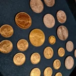 Sammlung aus Gold- und Silbermünzen